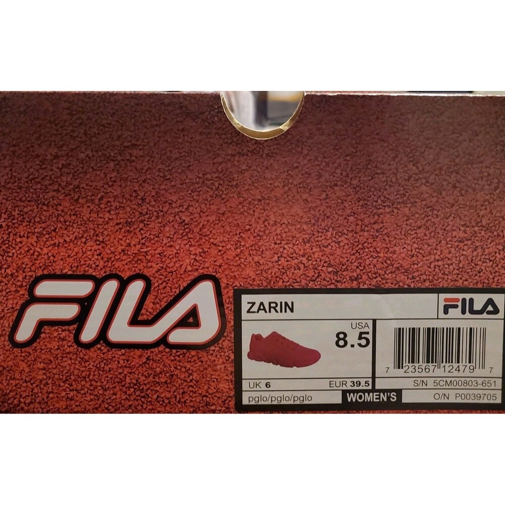 Women's Fila Zarin Bubble Gum Pink Athletic Sneaker Shoe - Various Size - Picture 16 of 16